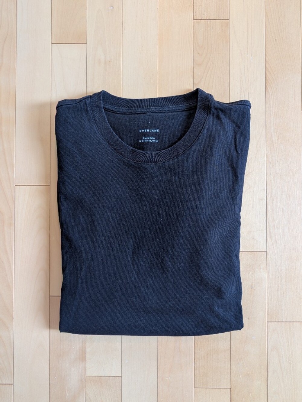 Everlane Premium-weight Crew Neck Tee In Black ⚫